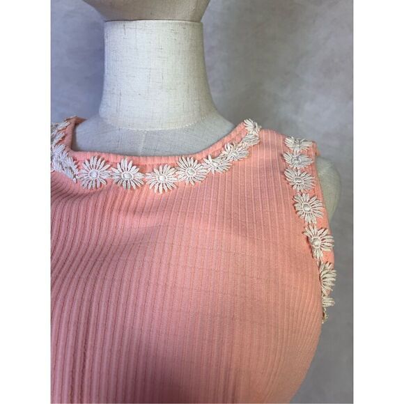 Vintage Mod Flower Power Tunic Top - Picture 2 of 4